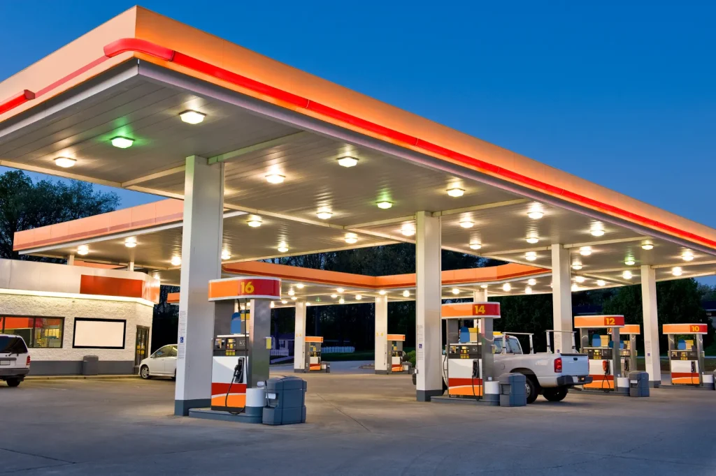 Tankstelle von Außen